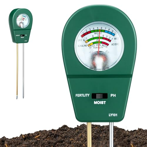 Misuratore di Terreno 3 in 1 per Casa e Giardino: Tester Semplice per PH, umidità e Nutrimento - Sensore per Piante Senza Batterie - Pratico Aiuto per Fiori, Vasi e Orto Domestico