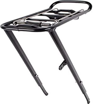 Atranvelo Unisex – Erwachsene Vorderrad-Gepäckträger-2062010700 Vorderrad-Gepäckträger, schwarz, 24-28 Zoll