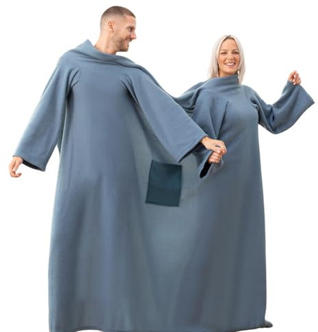 InnovaGoods Coperta con Maniche Doppia con Tasca Centrale Doublanket