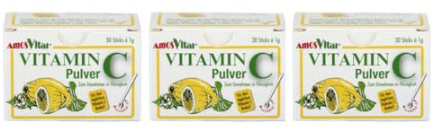 Amosvital Vitamin C Pulver 1000mg Sticks - FS mit je 30 Sticks á 1g zum Auflösen (1)