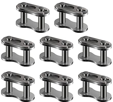 AIEX Set mit 8 Verbindungsstücken für Motorrad, Pocket Bike, Pocket Bike, Cross Master Link, Ersatz für Motorrad 50 cc 70 cc 90 cc 110 cc 125 cc ATV Quad 4 Wheeler Pocket Bike hergestellt in China 420