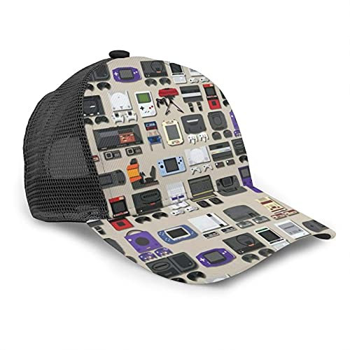 Oaieltj Unisex Baseball Cap Unisex Einstellbare Snapback Cap Cool Hip Hop Trucker Hat Atmungsaktive Dad Hat, Videospiel-Waffe, lustiger Gamer Cintage, One size