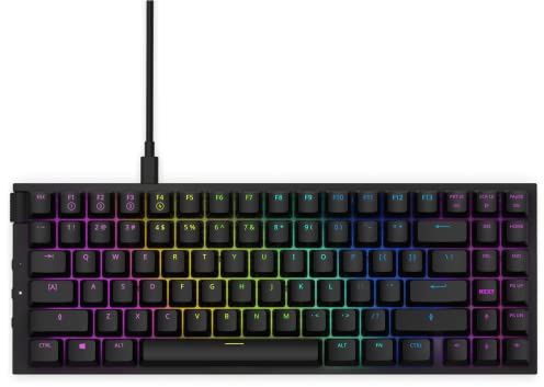 NZXT Function Mini TKL Mechanische PC Gaming Tastatur - beleuchtet - lineare RGB Schalter - MX kompatible Schalter - Hot Swap - Aluminium Cover- Mechanical Gaming Keyboard | EN (QWERTY) Schwarz