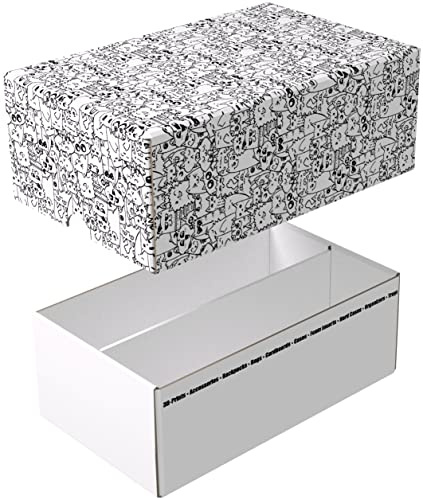 Feldherr Storage Box TCHS105 - cardboard box for up to 1600 game cards and trading cards (compatible with e.g. Magic The Gathering, Yu Gi Oh, PKM, Marvel Champions), Color:Cats