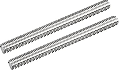 sourcing map Tige Filetée M10 x 110mm Acier Inoxydable 304, 1.5mm de Pas Filetage Droite 2Pcs Tiges Entièrement Fileté pour Projets de Bricolage