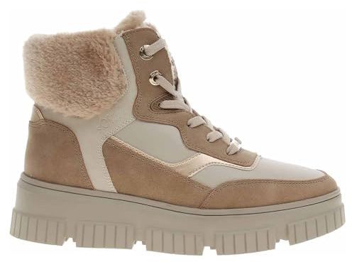 s.Oliver Damen Sneaker hoch mit Fütterung Winter mit Schnürsenkeln und Reißverschluss, Braun (Nut Comb.), 41 EU