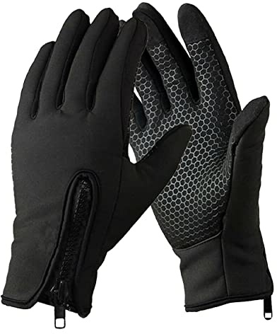 YNR Wasserdichte Thermo-Sporthandschuhe, Touchscreen, empfindliche Feldhandschuhe für Fußball, Rugby, Laufen, Mountainbiken, Radfahren und mehr (groß)