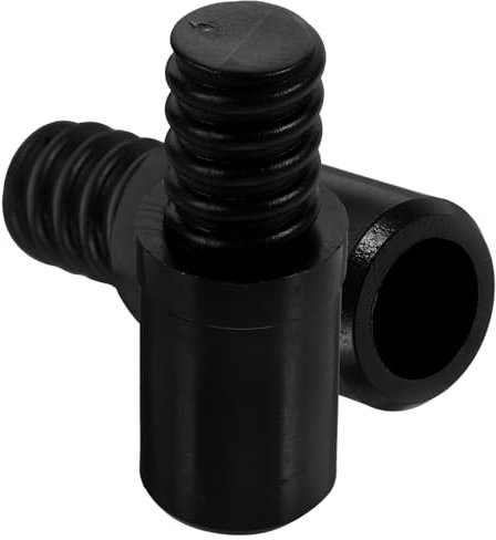 Holibanna Threaded Extension Pole Tips 2-Pack Plastic Replacement Ends for Broom and Mop Handles Easy to Install Household Cleaning Accessories