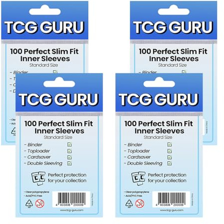 4x100 TCG Guru Perfect Size Fit Inner Sleeves Standard Size Soft Sleeve