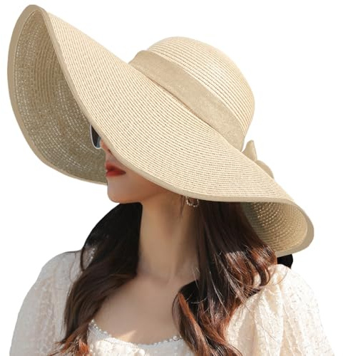 Taasmoog Damen Sonnenhut, Sun Visor für Damen UV-Schutz Strandhut Faltbar Sommerhut Up Sommer Strand Packbar mit Breiter Krempe Hut