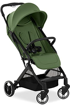 hauck Travel N Care Plus, Green - Lightweight Travel Pushchair with Raincover, Head Cushion Suspension, Compact & Foldable, UPF 50+, Fully Reclining from Birth up to 22 kg