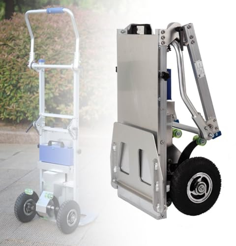 Carrello Saliscale Elettrico,Carrello Pieghevole,con Maniglia Estensibile,Carrello con Ruote Portatutto,capacità di Carico 200 Kg/440 Libbre,Adatto per Il Trasporto di Oggetti Pesanti A