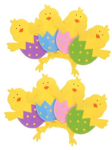FELTECHELECTR 8stücke Teiliges Besteckhalter Filz Niedliche Utensilien-taschen Für Ostern Geburtstagsfeiern Und Familienessen Bunte Tischdekorationen Für Fröhliche Anlässe