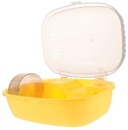 EXHUMKY Kleintierkäfig Aus Tragbar Für Hamster Und Mäuse Mit Wasserzufuhr Geeignet Für Hamsterreisekäfig Und Kleintierkäfige