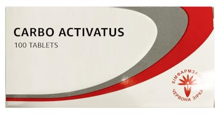 Activated Carbon 100 Tablets/Activated Medicinal Charcoal/Carbo Activatus