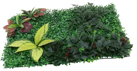 BESPORTBLE Planta Artificial Decoración De Pared Panel De Césped Césped Ornamental