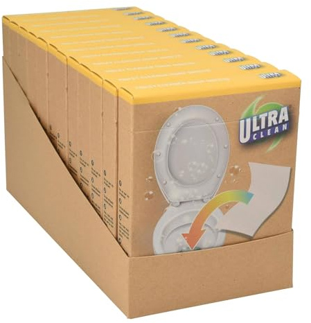 Well Home Set di 12 fogli assorbenti per WC colorati in poliestere non tessuto 10 x 25 cm