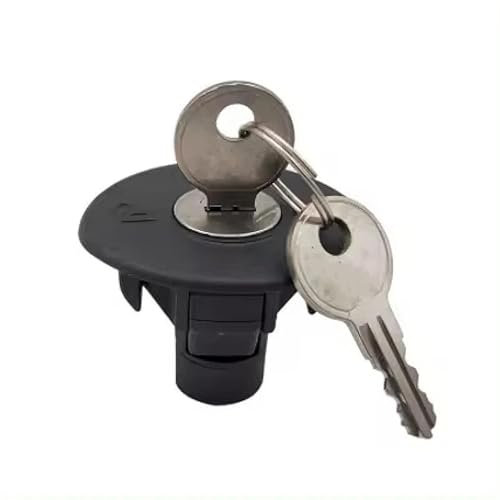 Zuphte Tankdeckel für Ford Focus F150 Explorer Escape, Auto-Kraftstoff-Benzinschloss-Tankstopfen-Einfülldeckel mit 2 Schlüsseln