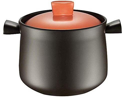 Olla de cerámica para cocinar, cazuela de Barro, Olla de Barro, Olla para estofado, Resistente a Altas temperaturas, Calentamiento rápido, Mejora la nutrición y el Sabor.