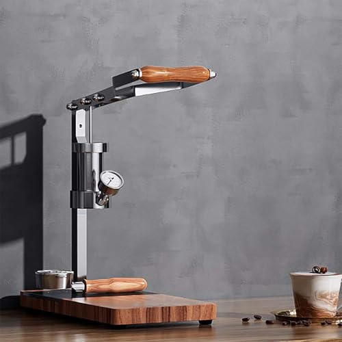 Macchina da caffè a pressione manuale con manometro regolabile, ideale per espresso, cappuccino e latte macchiato a casa o in ufficio