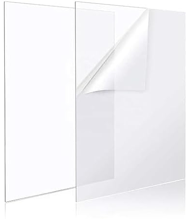 ZHK - Clear Acrylic Sheet 1mm – Multipurpose Plastic Panel for DIY Projects, Frames, Signs & Display – Fast Dispatch – 60cm × 45cm (600mm x 450mm)