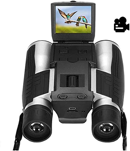 Binocolo Digitale 12X32 5Mp 2 LCD Videocamera Digitale Binocolo con Fotocamera per Adulti Video Photo Recoder per Bird Watching