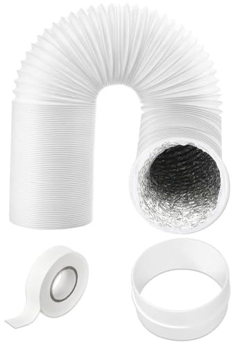 SPARES2GO Hose Pipe Heat Insulated Duct Extension Kit for Daewoo Portable AC Air Conditioner (6m, 5 Inches / 125mm)