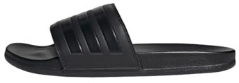 adidas Unisex Adilette Comfort Slides, Core Black / Core Black / Core Black, 46 EU