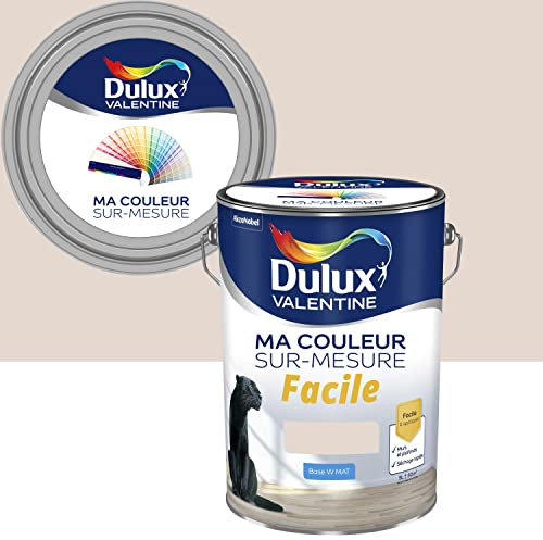Ma Couleur Sur-mesure par Dulux Valentine – Peinture Intérieure Murs, Plafonds, Boiseries - Facile à appliquer - Mat Beige Parfait 5 L