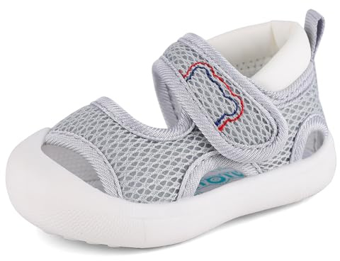 Cheerful Mario 0-3 Anni Sandali Neonato Neonata Estate Scarpe Sandali Primi Passi Bimbo Bimba Grigio 21 EU
