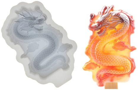 Moldes de helado, moldes para tartas, moldes de chocolate con forma de dragón, suministros para hornear, moldes de pastelería, herramienta de decoración de helados