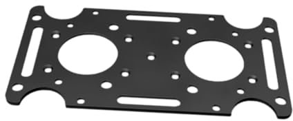 Soporte de montaje para buzón, placa de metal para buzones de correo de montaje en postes, accesorio resistente de fácil instalación, 10.79 x 5.51 pulgadas