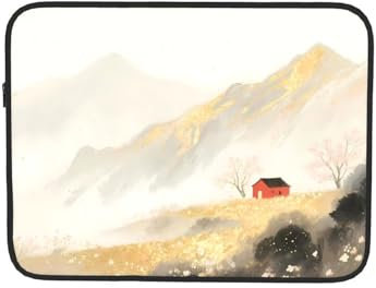 Landscape Ink - Custodia per computer portatile, 43,2 cm, colore: Oro