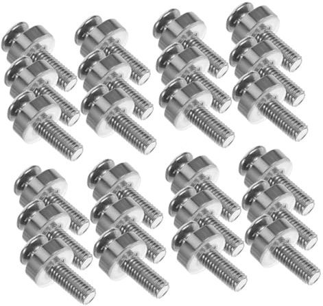 ANDRESLAD 50 Piezas Tornillos De De Acero Inoxidable Tornillos Para Rack De Servidor Para Montaje Rack Uso Centros De Datos y Gabinetes Electrónicos