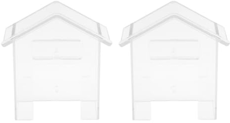 Hoite Confezione da 2 coperture trasparenti per campanello da esterno – Protezione in plastica impermeabile per pulsanti del campanello wireless