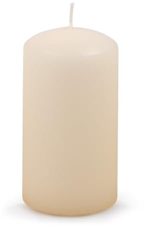 ONAU HOME Stumpenkerzen Klassische Kerze/Creme, Beige/ 1 Stück / 11,5 x Ø 6 cm Unparfümiert/zur Dekoration / 38 Stunden Brenndauer/Deko Kerzen Wachskerze/Tischkerzen Altar-Kerze