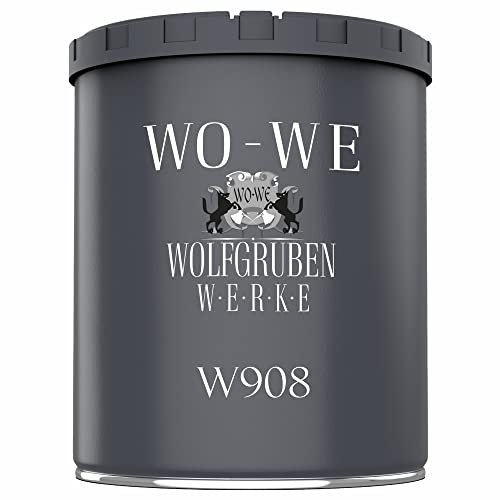 WO-WE Metallschutzlack 4in1 Metalllack Metallfarbe Metallschutzfarbe W908 Perlhellgrau - 750ml