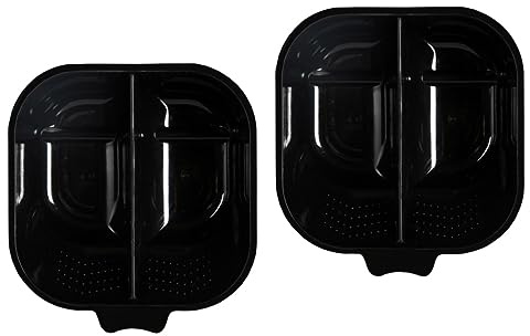 minkissy 2piezas Bol De Mezcla Para Tinte De Cabello Con De Horneado Tazón Doble Profesional Color Negro Para Salones y Uso Personal