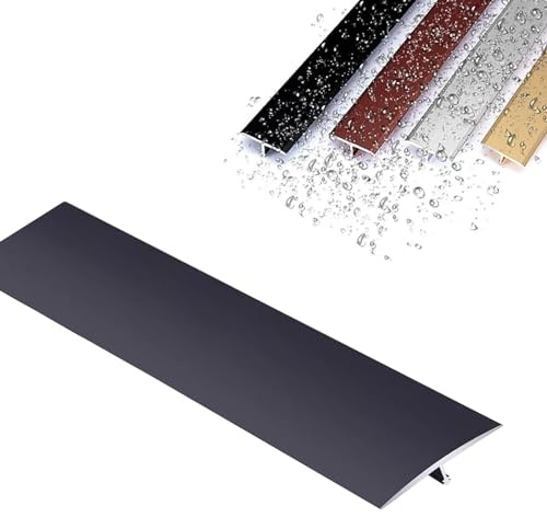 Wasserdicht Übergangsprofil Ausgleichsprofil, Boden/Tür T-Profil Bodenleiste, Schwarz Weiß Gold Aluminium Bodenübergangsstreifen Boden Abdeckleiste Ausgleichsprofil Für Fliesen Laminat/Parkett