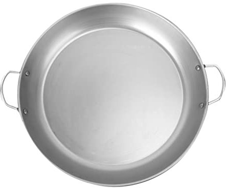 PRETYZOOM Flat Grill for Outdoor Barbeque Grill Plate Steak Pan Wrought Iron Easy to Clean Carry