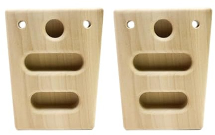 Fenteer Kletter-Hangboards Kletter-Trainingsbretter Krafttraining Tragbare Ausrüstung Klettergriffe mit Seil für Sportler Zuhause