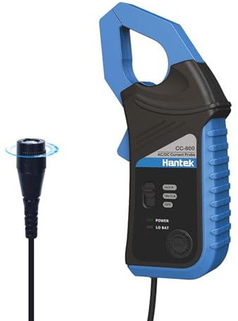 Hantek CC-800 AC/DC Stromzange 5KHz Bandwidth 800A DC | Digitales Stromzangen-Multimeter Messgerät mit BNC-Anschluss Stromzangenmessgerät, Strom-Wellenformzange Oszilloskop-Zubehör