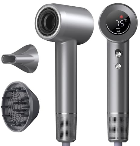 MANKIW Ionen Haartrockner, 160.000 U/min Ionen Föhn, Supersonic Haartrockner mit 500 Millionen Ionen, Schnell Trocknung mit Magnetdüse