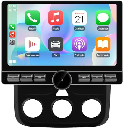 Junsun Qualcomm 8-Core Car Radio Stereo for Dodge Ram 2013-2019 1500/2500/3500 (4GB RAM 64GB ROM),10.6 HD IPS Touch Screen Built-in 4G LTE with Wireless Carplay Android Auto GPS WiFi BT SWC Manual AC