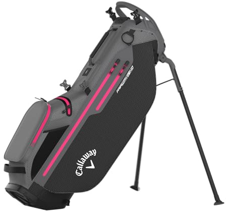 Callaway Golf Fairway C HD wasserdichte Standtasche, 2025, Schwarz/Anthrazit/Pink