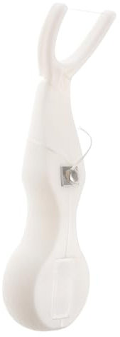 PACKOVE Porta Hilo Dental Cuidado Dental Reemplazable Para Casa Material Duradero Color Blanco Portahilo Para Reutilizable