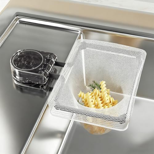 Suction Cup Sink Strainer,Smavles Filtro FregaderoCocina,Colador Extraíble con 100 Mallas Filtrantes, Colador para Fregadero de Cocina con Ventosa, Filtro De Drenaje Cocina Rejilla Fregadero Cocina