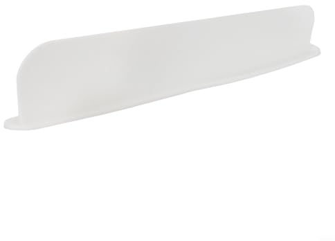 GANCEI Paraspruzzi in silicone per lavello da cucina, 49 cm, con supporto per spugna (bianco)
