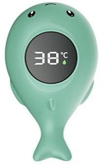 Thermomètre De Bain Pour Bébé, Moniteur De Température 5X12cm Digital Étanche Et Mesure Précise De La Température Pour Sécurité Enfant Garçons Et Filles (Vert)