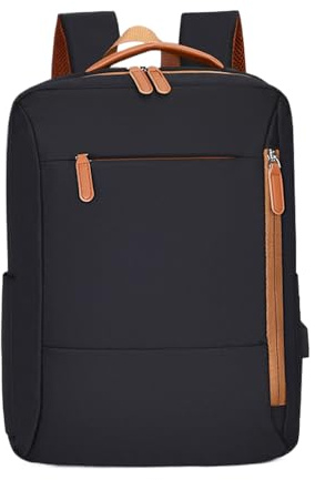 Backpack Women – 43 x 32 x 14 cm für Reisen für Laptop, Reiserucksack für Damen, Schulpaket für Laptop | Tasche für Studium, Tasche für das tägliche Pendeln, Verwendung für T, Schwarz ,